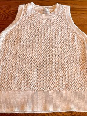 a new day Cream Sleeveless Knit Sweater Vest